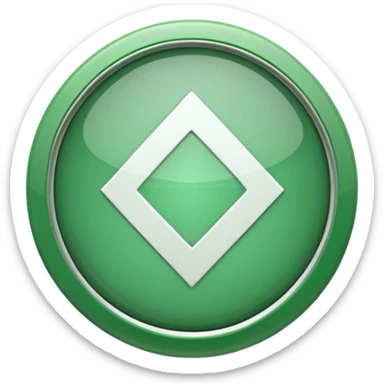 Direction arrow in green circle  sticker