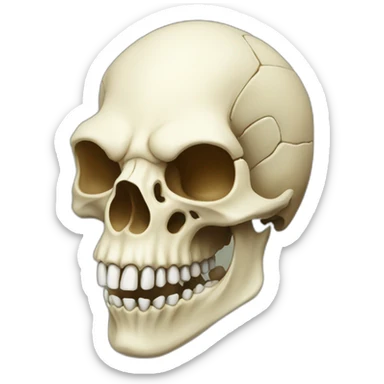 Lizards head skull sticker