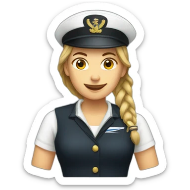 female new zealand sailor sticker