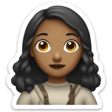 Black magdalaena sticker