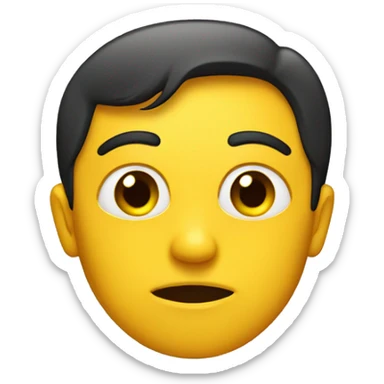 side eye, default yellow emoji sticker