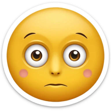 Hazme una carita redonda  amarilla aturdida con un porro en la boca sticker