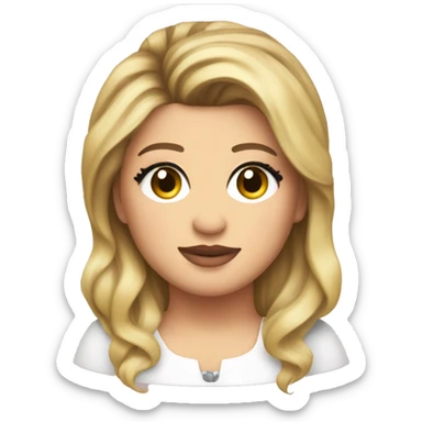 Kelly clarkson with heart in the eyes sticker