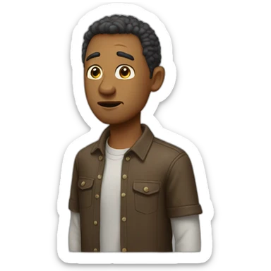 a man who wanted to say something but now it's not sticker