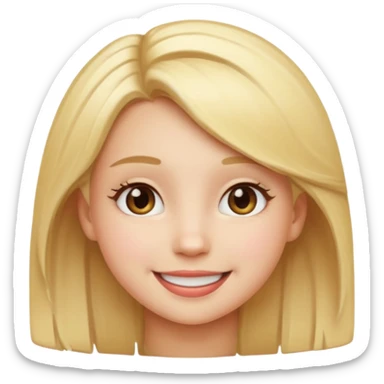 A baddie girl giving cute vibes but don't make it look like more of a human emoji more of a emoji a regular emoji sticker