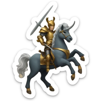 Zodiac Knight Capricorn  sticker