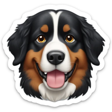 bernese-mountain-dog-blinking sticker