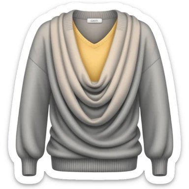 cashmere sweater grey sticker