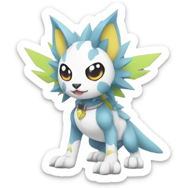  kawaii cool edgy Digimon-Fakemon-animal full body sticker