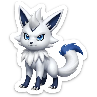Shiny Zangoose-Absol-Meowstic-Fakémon-hybrid-creature (full body)  sticker