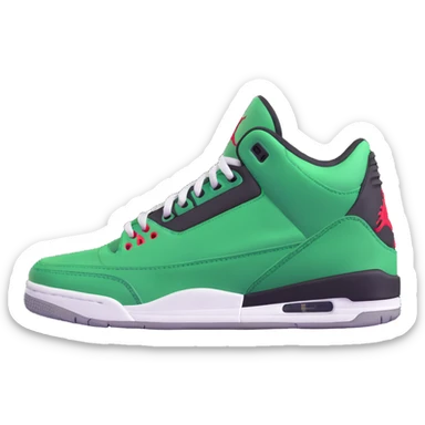 Air Jordan 3 Pine Green sneaker sticker