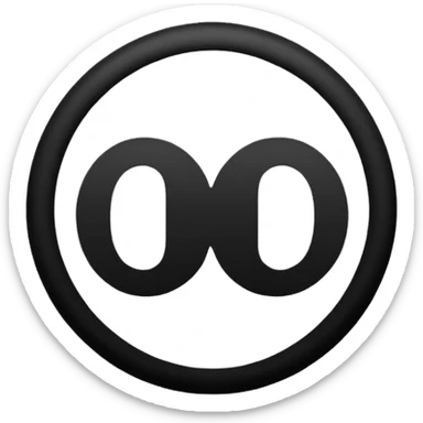 Black circle with “MB” written on in the middle of it. Nothing else no holes or anything. sticker