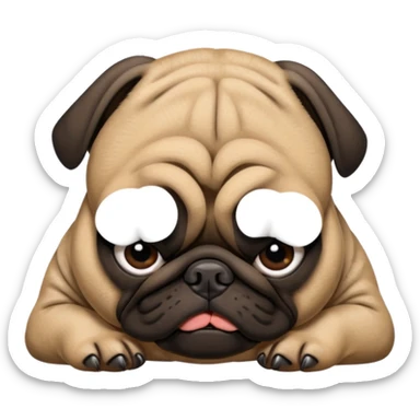 Pug morto sticker