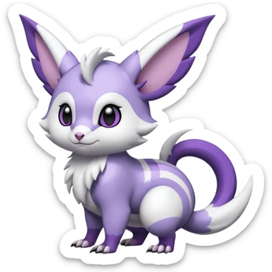 Shiny Furret-Absol-Noibat-Hybrid (Full body) sticker