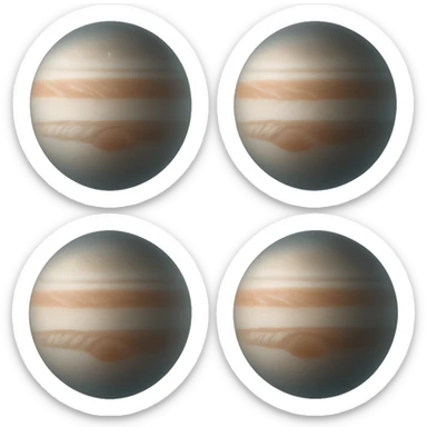 Enhance the matte glass effect, make the planet look even more like frosted glass, matte glass style, with no background sticker