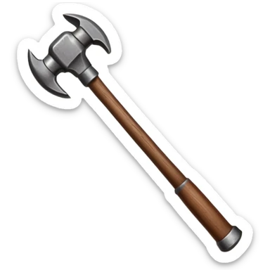 Hammer in doorway sticker