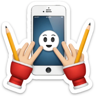 Écrire JUL avec deux mains collés  sticker