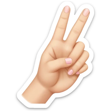 hand with only pinky sticking up sticker