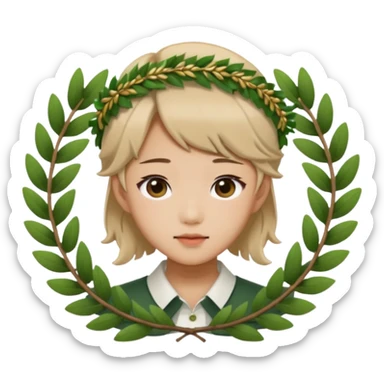 young asian kpop with Laurel Wreath sticker