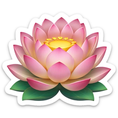 lotos emoji, a slight glow
acceptable сolors: #7da2d1 #F4EDE2 #AFC9E8 sticker