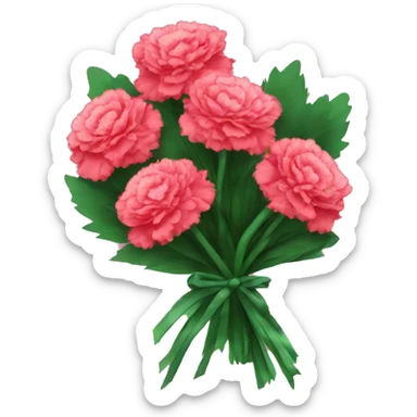 bouquet of carnations sticker