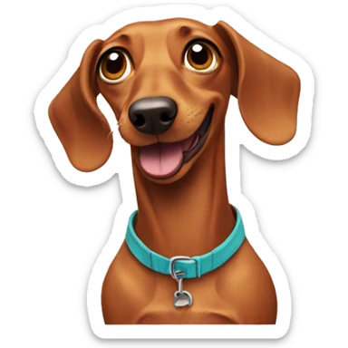 Crazy dachshund  sticker