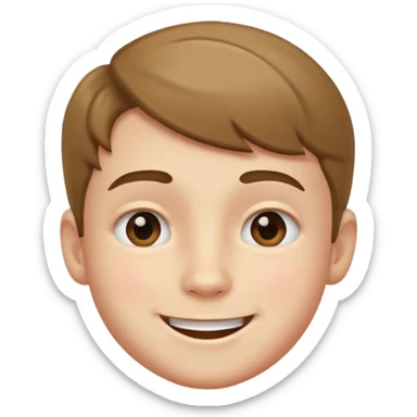 A boy showing right cheek to her mother asking for a gentle playful slap only boy no picture of mother included in emoji
Give side view of right cheek sticker