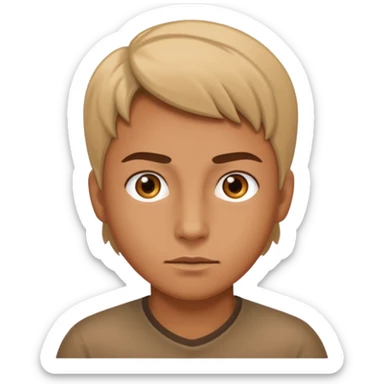 emoji of a purposeful person with confident and determined expression sticker