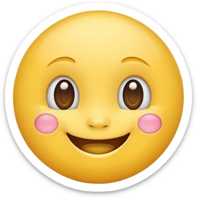 I'm making a website that generates English fairy tales, and I want to create an emoji to use for greeting in the intro. I want it to have a round, cute, and bubbly look that children will love. Please make a fitting emoji. sticker