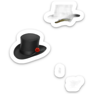 T-Rex with top hat and cane dead sticker