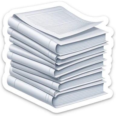 a huge amount of papers and documents sticker