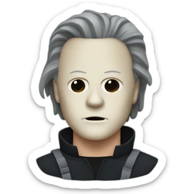 Michael myers tue couteau tenu sticker