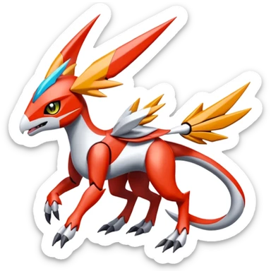 Meloetta-Latias-Wargreymon-Protogen-Pokémon-Digimon-Fakémon-fusion-hybrid-creature sticker
