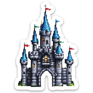 fantasy castle sticker