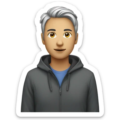 Profile Picture of a User of GeoAI geospatial data company. Its a non binary person. sticker