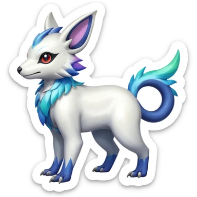 Shiny Iridescent Linoone-Absol-Trico-Hybrid (Full body) sticker