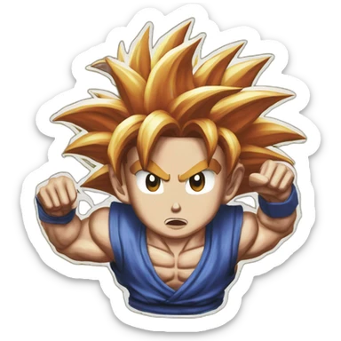 Goyard, I done did it Big Goku sticker