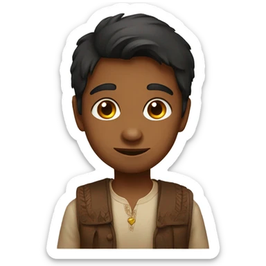 Indian boy who is obsessed with a girl sticker