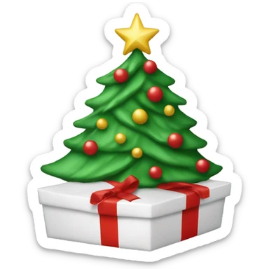 Gifts under Christmas’s tree sticker