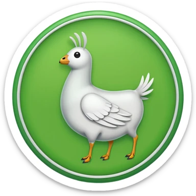 A white tick in a green circle sticker