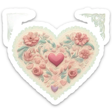 Valentines Day card  sticker