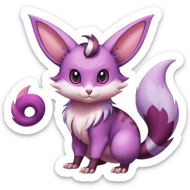 Shiny Furret-Espeon-Furret-Noibat-Noivern-Hybrid (Full body) sticker