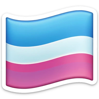Trans flag sticker