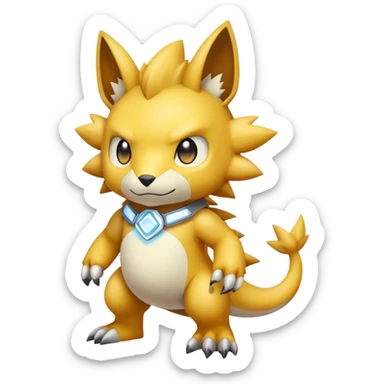 cute kawaii cool edgy Digimon-Fakemon-animal full body sticker