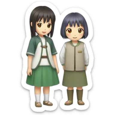Haku et Chihiro sticker