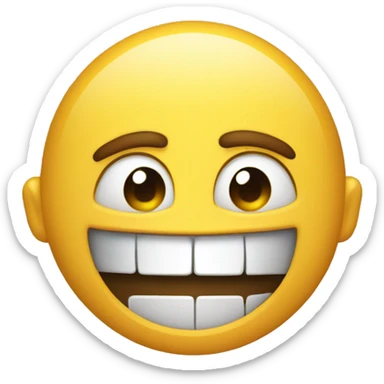 Emoji clenching  sticker