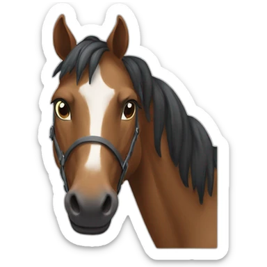 Cheval à quatre pattz sticker