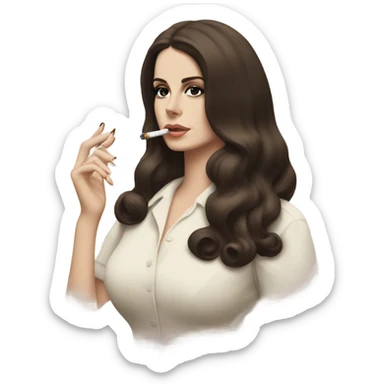 Lana Del Rey smoking sticker