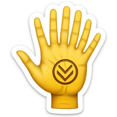 Please create the famous YVL handing used by playboicarti in a yellow skin tone sticker