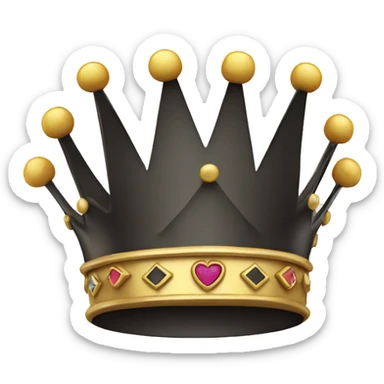 a crown with the text move King written sticker